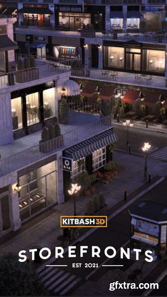 KitBash3D - Storefronts