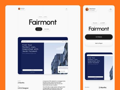 'Olivia Rivers – Portfolio Website' 'Olivia Rivers – Portfolio Website'