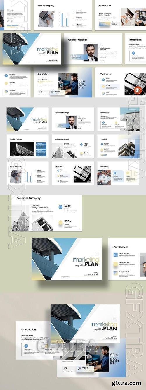 Marketing Plan PowerPoint Template 44LPHSQ Marketing Plan PowerPoint Template 44LPHSQ