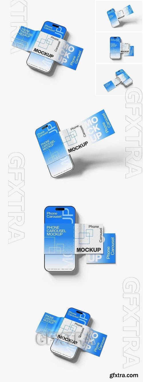 Phone Carousel Mockup EA62BUG Phone Carousel Mockup EA62BUG