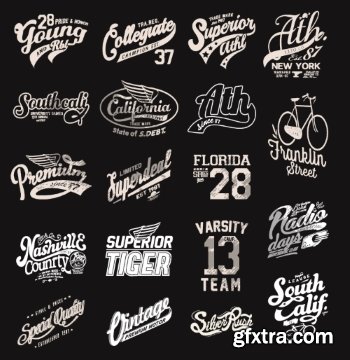 T-Shirt Design Elements #22, 24xEPS T-Shirt Design Elements #22, 24xEPS