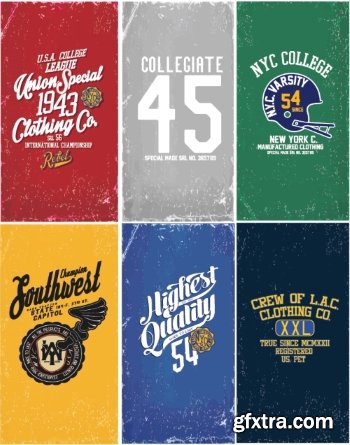 T-Shirt Design Elements #22, 24xEPS T-Shirt Design Elements #22, 24xEPS