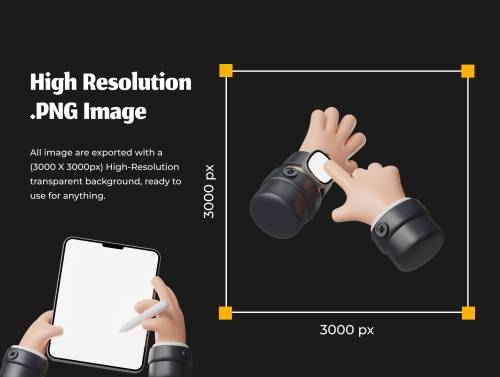 'Handy Hands - Hand Gesture 3D Icon Pack V 2.0' 'Handy Hands - Hand Gesture 3D Icon Pack V 2.0'