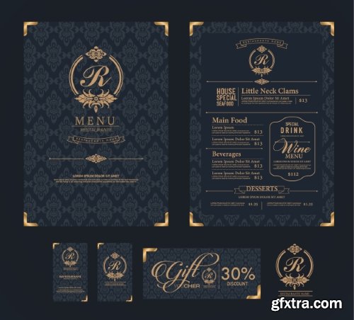 Fast Food, Cooking, Meal & Drink Menus #1, 25xEPS Fast Food, Cooking, Meal & Drink Menus #1, 25xEPS