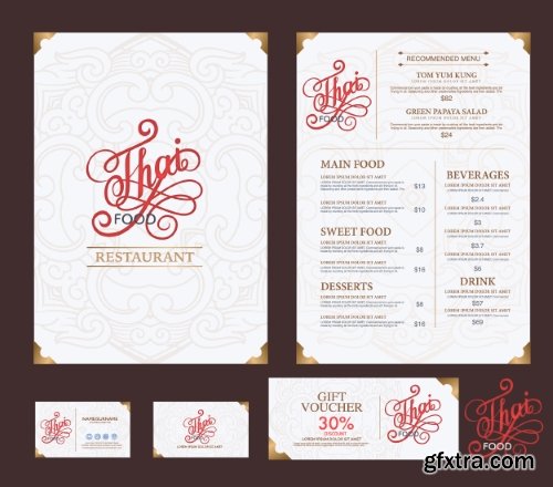 Fast Food, Cooking, Meal & Drink Menus #1, 25xEPS Fast Food, Cooking, Meal & Drink Menus #1, 25xEPS