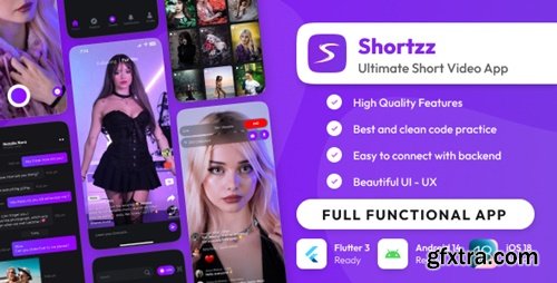 Themeforest - Shortzz - Tiktok Clone - Short Video App Live streaming App with Admin Panel Flutter/Laravel 8 March 2025