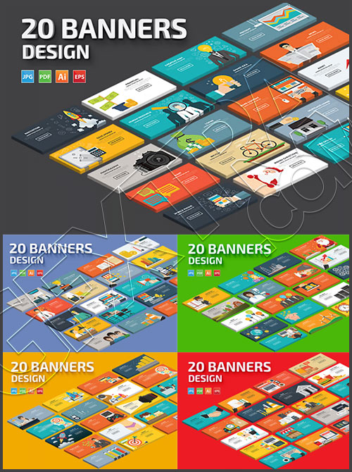 Banners Mega Bundle 100xEPS Banners Mega Bundle 100xEPS