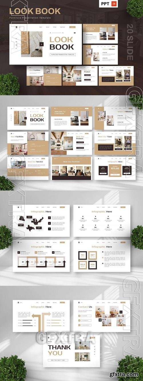 Look Book - Furniture Powerpoint Templates PRPNT75 Look Book - Furniture Powerpoint Templates PRPNT75