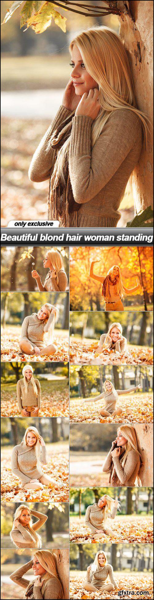 Beautiful Blond Hair Woman Standing 13xJPG Beautiful Blond Hair Woman Standing 13xJPG
