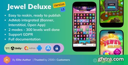 Themeforest - Jewel Deluxe v1.5 - Unity Complete Project (Android + iOS + AdMob) Nulled Themeforest - Jewel Deluxe v1.5 - Unity Complete Project (Android + iOS + AdMob) Nulled