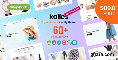 Themeforest - Kalles - Clean, Versatile, Responsive Shopify Theme - RTL support 26320622 v4.3.6