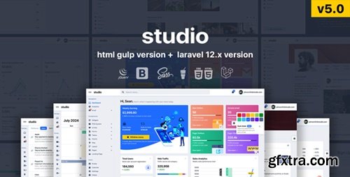 Themeforest - Studio - HTML & Laravel 12.x Bootstrap 5 Admin Template 26517209 v4.4