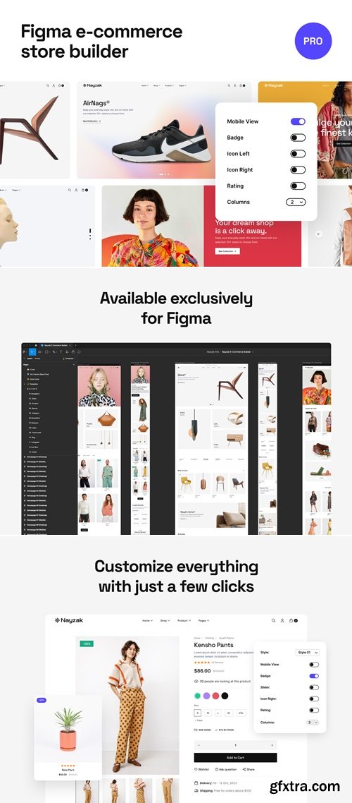 Nayzak Figma E-Commerce Builder Ui8.net