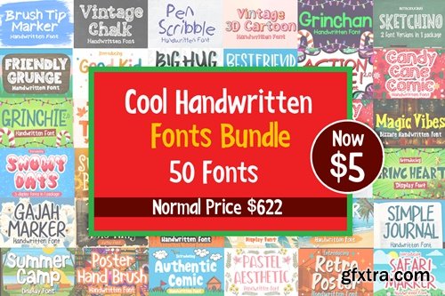 Cool Handwritten Fonts Bundle