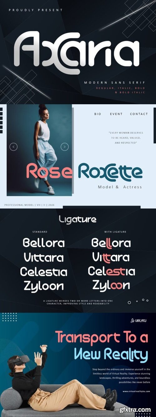 CreativeMarket - Axaria Font 291126104