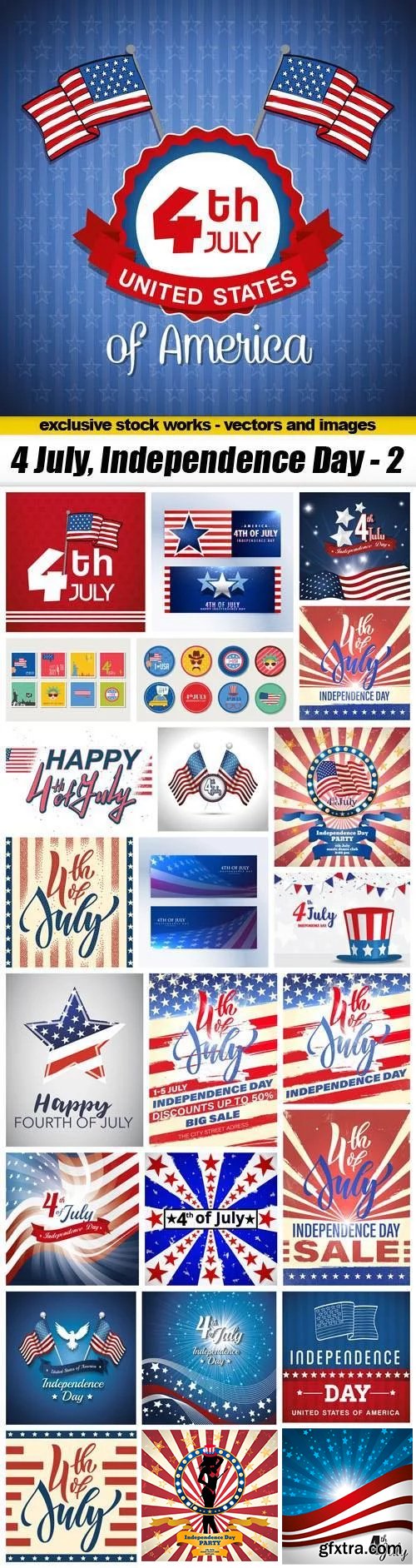 4 July, Independence Day #2, 25xEPS 4 July, Independence Day #2, 25xEPS