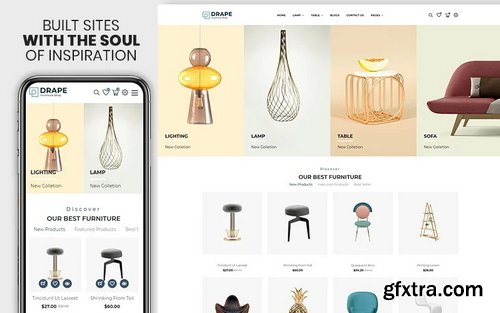 Drap - Furniture & Interior Bootstrap Shopify Theme