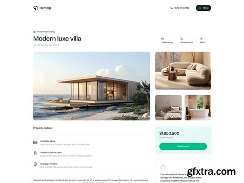 Craftwork Design - Homely — Next.js Real Estate Template