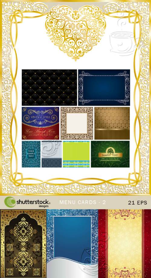 Menu Cards #2, 21xEPS Menu Cards #2, 21xEPS