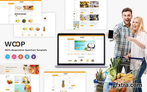 Woop - Grocery Store OpenCart Template
