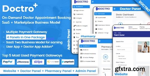 CodeCanyon - On-Demand Doctor Appointment Booking SaaS Marketplace Business Model v9.2.0 - Nulled