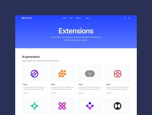 'Arkan - SAAS Template' 'Arkan - SAAS Template'
