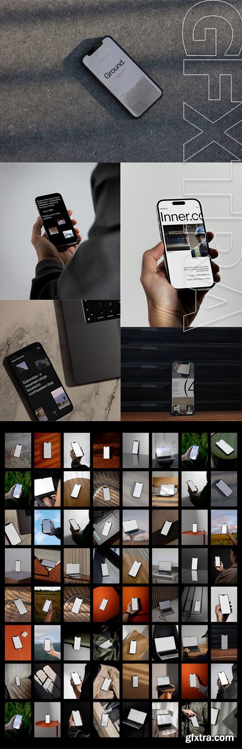 Akoya Mockups - IPHONE Mockup Bundle Akoya Mockups - IPHONE Mockup Bundle