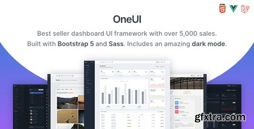 Themeforest - OneUI - Bootstrap 5 Admin Dashboard Template, Vue Edition & Laravel 11 Starter Kit 11820082 v5.10