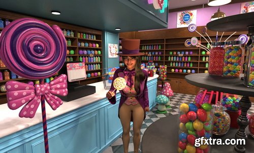 Daz3d - FG Candy Shop Bundle Daz3d - FG Candy Shop Bundle