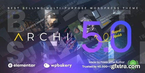 Themeforest - Archi - Interior Design WordPress Theme 12649286 v5.0.5 - Nulled