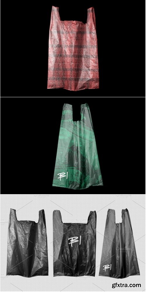 CreativeMarket - Plastic Shopping Bag Mockup - 4027009
