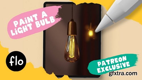 Art With Flo - Realistic Light Bulb Painting