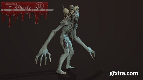 CGTrader - mutant3 humanoid running