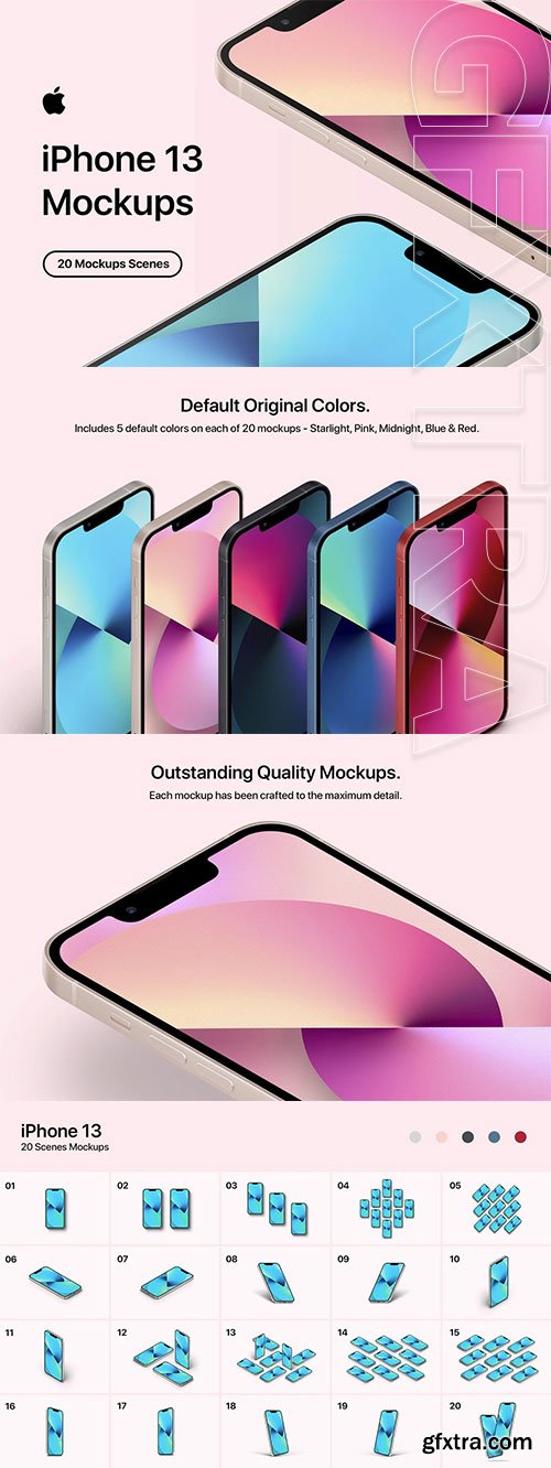 Asylab - iPhone 13 - 20 Mockups Scenes Asylab - iPhone 13 - 20 Mockups Scenes