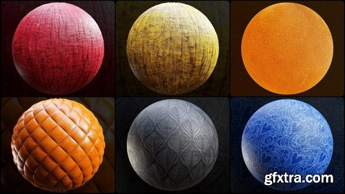 CGAxis Physical 9 - Leather & Fabrics 8K