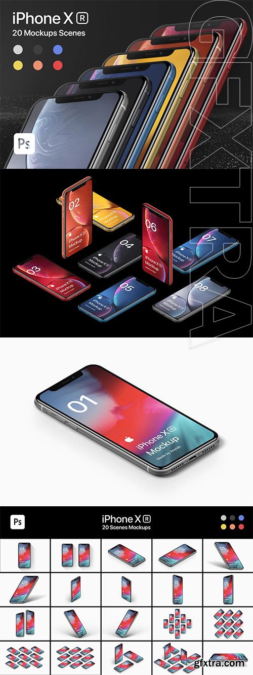 Asylab - iPhone XR 20 Mockups Scenes Asylab - iPhone XR 20 Mockups Scenes