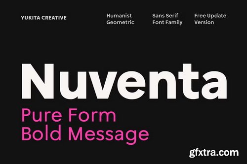 CreativeMarket - Nuventa - Humanist Geometric Fonts