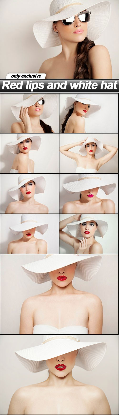 Red Lips And White Hat 11xJPG Red Lips And White Hat 11xJPG