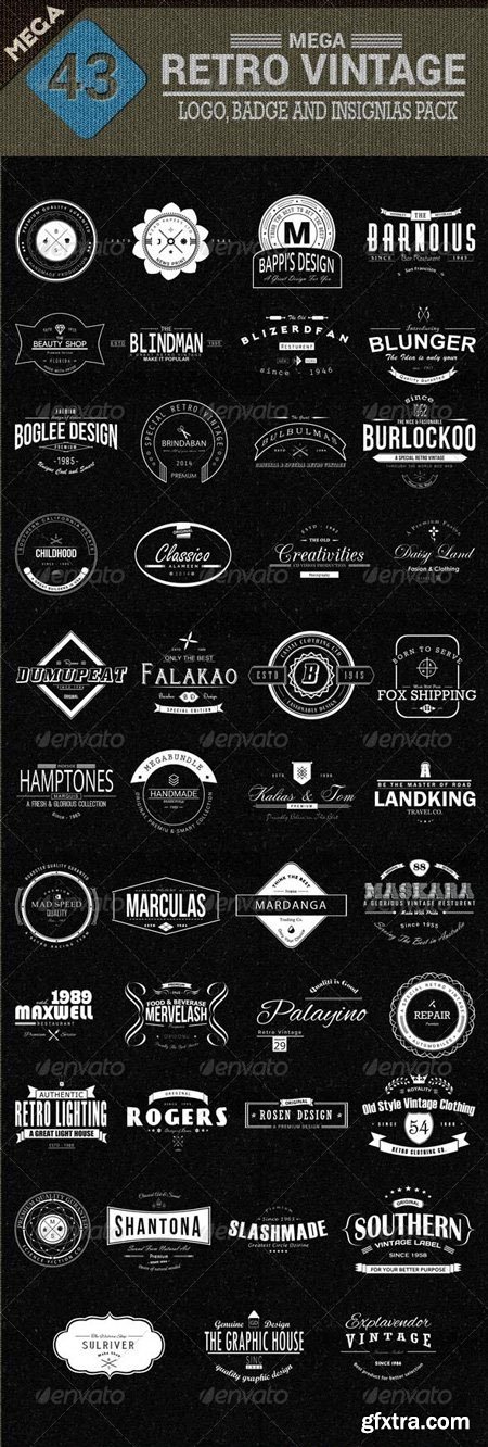 43 Mega Retro Vintage, Logo, Badge and Insignias 8234626 43 Mega Retro Vintage, Logo, Badge and Insignias 8234626