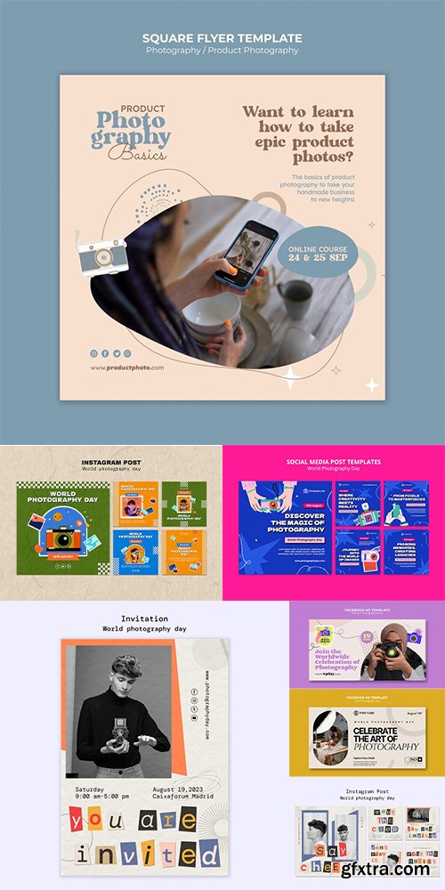 World Photography Day 40xPSD