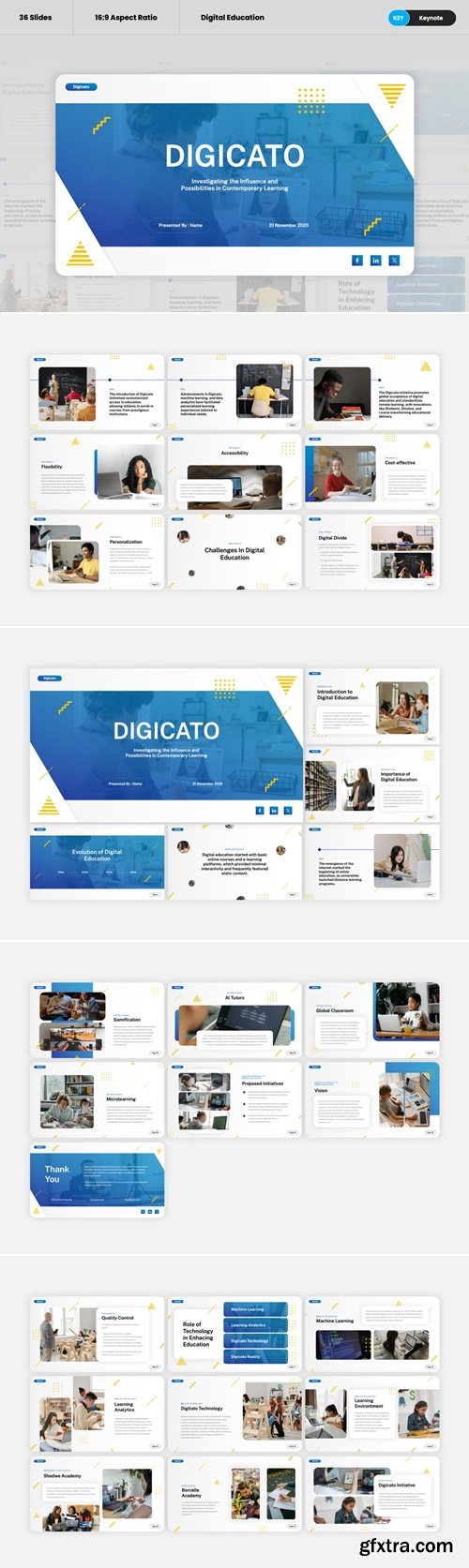 Digicato - Digital Education Keynote Template