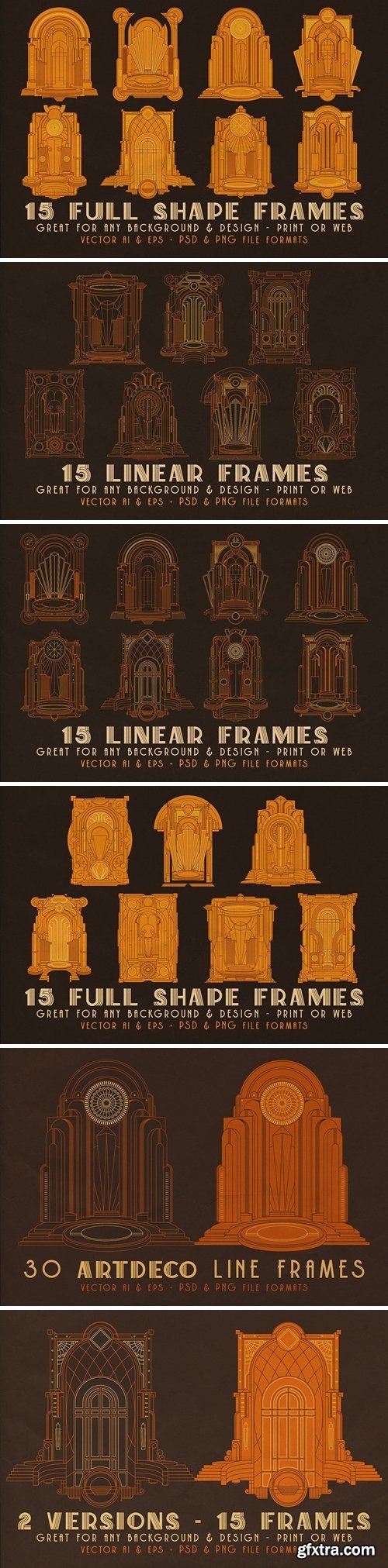 CreativeMarket - 30 ArtDeco Line & Shape Frames