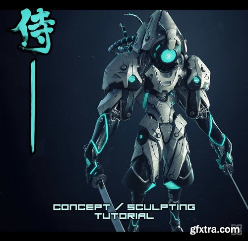 Gumroad - keosmasons - Mecha Samurai - Character Concept Tutorial in ZBrush