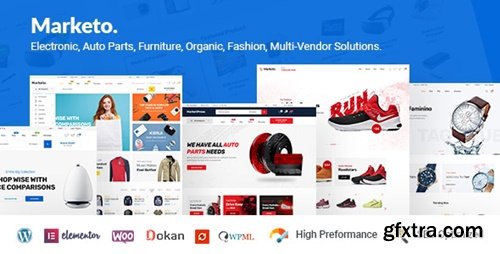 Themeforest - Marketo - eCommerce & Multivendor Marketplace Woocommerce WordPress Theme 22310459 v5.3.0 - Nulled