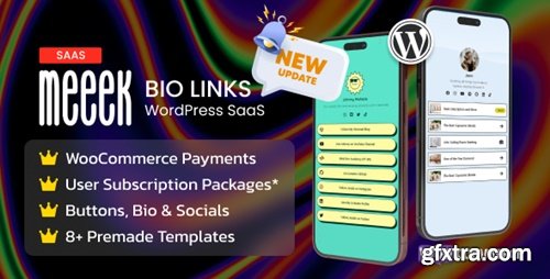 Codecanyon - Meeek v3.1 - Link in Bio SaaS (WordPress) 46935773 Codecanyon - Meeek v3.1 - Link in Bio SaaS (WordPress) 46935773