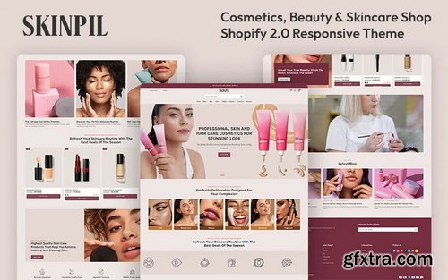 Skinpil - Cosmetics, Beauty & Skincare Store Multipurpose Shopify 2.0 Responsive Theme Shopify Theme