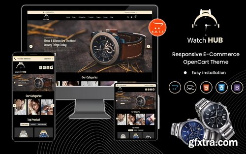 WatchHub - Premium OpenCart Template for Watch Retailers: Smartwatches, Branded Watches & More