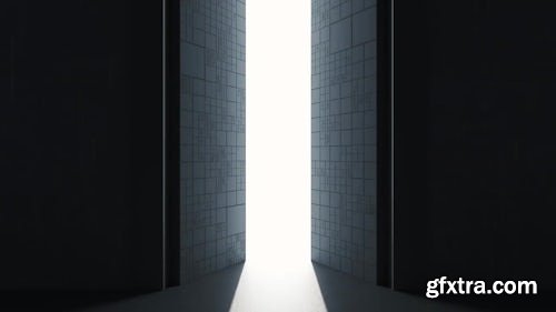 MotionArray - Sci-Fi Doors Opening To White