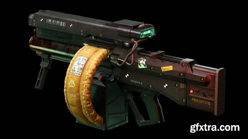 Gumroad - Bagus Mars - Militech Hercules 3AX 3D Model Fan Art