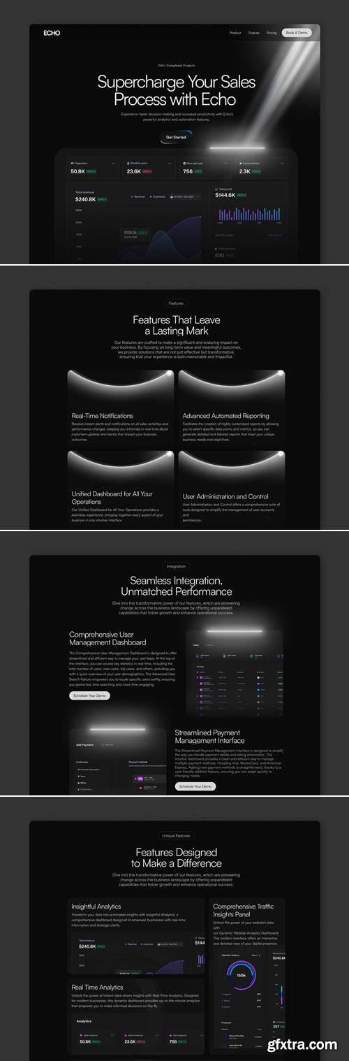 Echo - SaaS Landing Page Framer Template